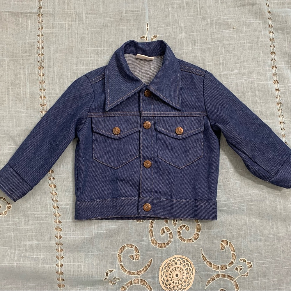 Vintage Ely Lil Kids denim trucker jacket
